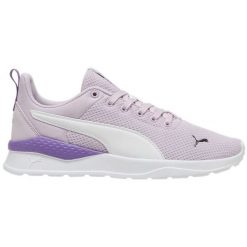 Buty Puma Anzarun Lite 371128 55 fioletowe. Fioletowe buty sportowe na co dzień damskie bez wzorów, z gumy. Za 338.63 zł.
