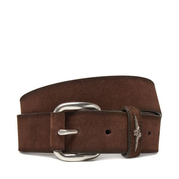 Pasek Męski Aeronautica Militare. Brązowe paski męskie AERONAUTICA MILITARE, bez wzorów. Za 269.99 zł.