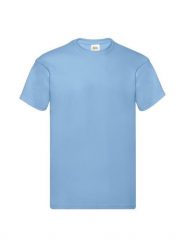 Fruit Of The Loom Original T Adult T-shirt Azul Claro. Niebieskie t-shirty damskie Fruit of the Loom, s, bez wzorów, z bawełny, bez kołnierzyka. Za 124.99 zł.
