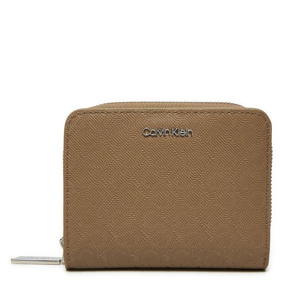 Portfel Calvin Klein. Brązowe portfele damskie CALVIN KLEIN, bez wzorów. Za 169.99 zł.