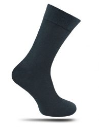Skarpetki Męskie, Ciemne Szare Jednokolorowe, Bezuciskowe, 100% BAWEŁNA -NADIR. Szare skarpetki męskie Nadir, bez wzorów, z bawełny. Za 14.90 zł.