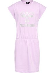 Sukienka dla dziewczynki Hummel Flowy. Czerwone sukienki dziewczęce HUMMEL, bez wzorów, z bawełny, eleganckie, bez ramiączek. Za 162.50 zł.