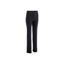 Legginsy Gym & Pilates FIT+ 500 damskie. Szare legginsy damskie DOMYOS, l, bez wzorów, z bawełny. W wyprzedaży za 44.99 zł.