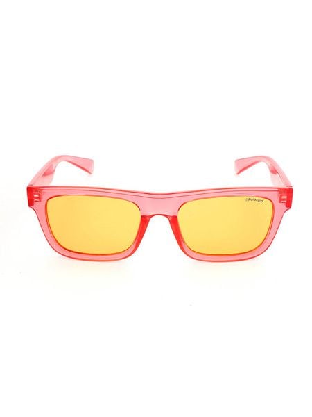 Polaroid Męskie okulary przeciwsłoneczne w kolorze różowo-żółtym rozmiar: 53. Różowe okulary przeciwsłoneczne męskie Polaroid, z tworzywa sztucznego. Za 105.14 zł.