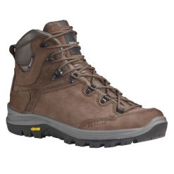 Buty trekkingowe męskie MT500 skóra wodoodporne. Brązowe buty trekkingowe męskie FORCLAZ, z kauczuku, przed kolano, bez zapięcia, trekkingowe. Za 599.99 zł.