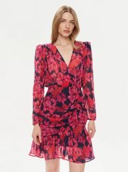 Morgan Sukienka letnia 241-RANDA.F Różowy Slim Fit. Czerwone sukienki damskie Morgan, na lato, bez wzorów, z syntetyku, bez kołnierzyka, bez ramiączek. Za 299.99 zł.