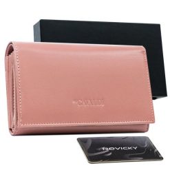Portfel skórzany Cavaldi RD-22-GCL-0931 łososiowy. Czerwone portfele damskie 4U Cavaldi, bez wzorów, ze skóry. Za 67.99 zł.