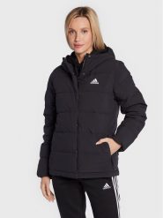 Adidas Kurtka puchowa Helionic HG8747 Czarny Regular Fit. Czarne kurtki damskie Adidas, xs, bez wzorów, z puchu, bez kaptura. Za 639.99 zł.