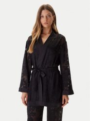 Guess Szlafrok O5BX11 W4700 Czarny. Czarne szlafroki damskie Guess, xl, z aplikacjami, z syntetyku. Za 615.00 zł.