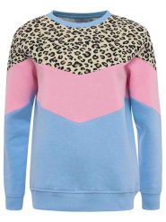 Zwillingsherz Bluza "Konny" w kolorze błękitno-jasnoróżowym rozmiar: M. Niebieskie bluzy bez kaptura damskie Zwillingsherz, m, z bawełny. Za 193.24 zł.