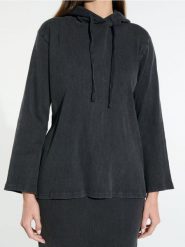 Bluza z kapturem - szary. Szare bluzy z kapturem damskie Sinsay, l, z materiału. W wyprzedaży za 25.99 zł.