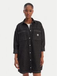 Quiksilver Sukienka koszulowa Iced Age EQWWD03120 Szary Oversize. Szare sukienki damskie Quiksilver, l, bez wzorów, z bawełny, bez kołnierzyka, bez ramiączek, koszulowe. Za 329.99 zł.