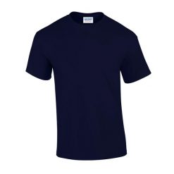 Ciężka Bawełniana Koszulka Unisex Dla Dorosłych. Niebieskie bluzki damskie Gildan, xl, bez wzorów, z bawełny, sportowe, bez kołnierzyka, bez ramiączek. Za 37.99 zł.