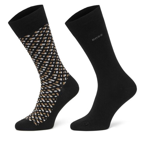 Skarpety długie BOSS. Czarne skarpetki męskie Boss, bez wzorów. Za 89.99 zł.