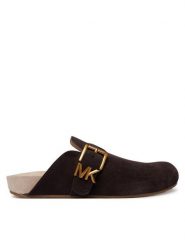 MICHAEL Michael Kors Klapki Greer Mule 40F6GRFP1S Brązowy. Brązowe klapki damskie MICHAEL Michael Kors, bez wzorów, ze skóry, bez obcasa. Za 809.99 zł.