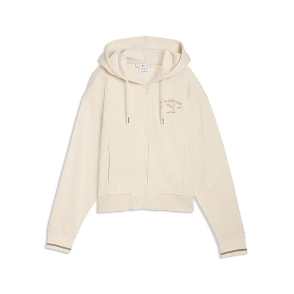 Bluza Puma Class Comfort Full-Zip Hoodie Tr Damskie. Białe bluzy sportowe damskie Puma, s, z bawełny. Za 313.99 zł.