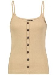 Eight2Nine Top w kolorze beżowym rozmiar: M. Brązowe topy damskie Eight2Nine, m, bez wzorów, prążkowane, bez kołnierzyka. Za 32.90 zł.