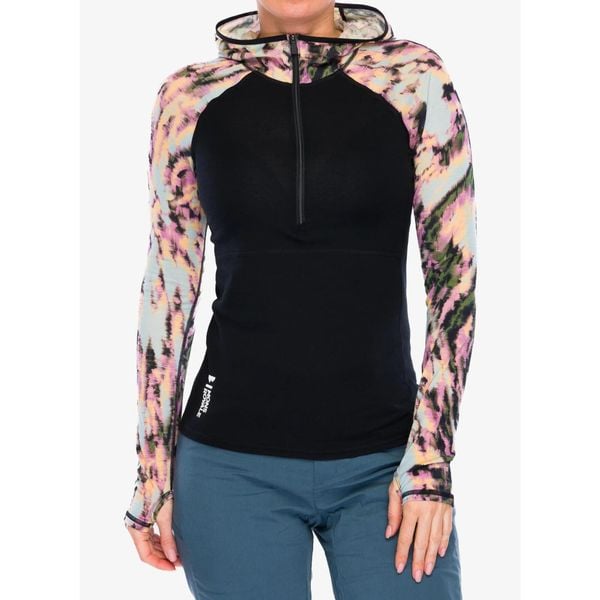 Bluza termoaktywna damska Mons Royale Bella Tech Hood. Czarne bluzy bez kaptura damskie Mons Royale, xs. Za 365.99 zł.