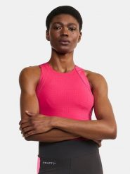 Craft Top sportowy "ADV Hit" w kolorze różowym rozmiar: L. Różowe topy damskie Craft, l, bez wzorów, z materiału, bez kołnierzyka. Za 104.99 zł.