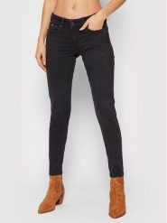 Pepe Jeans Jeansy Soho PL204174 Czarny Skinny Fit. Czarne jeansy damskie Pepe Jeans. Za 289.99 zł.