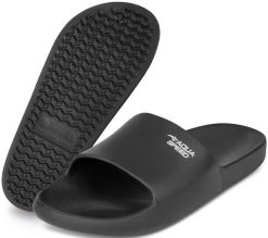Klapki basenowe Aqua Speed Ohio. Czarne klapki i japonki męskie Aqua-Speed, z materiału. Za 59.99 zł.