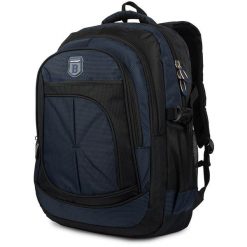 Plecak Męski Sportowy Do Pracy Szkoły Bag Street Niebieski 4065. Niebieskie plecaki męskie bez wzorów. Za 104.99 zł.