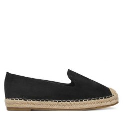 Espadryle DeeZee. Czarne espadryle damskie DeeZee, bez wzorów, bez obcasa. Za 89.99 zł.