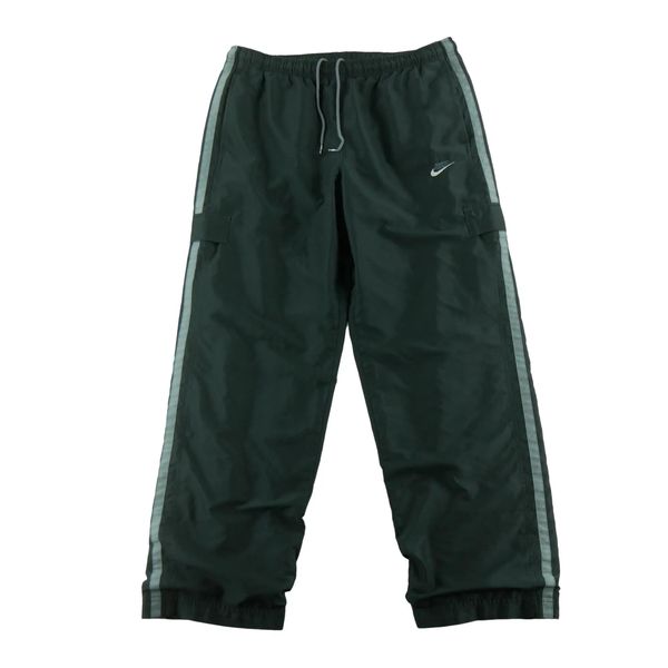 Second life - Spodnie dresowe męskie Nike z nylonu cargo - Stan bardzo dobry. Niebieskie spodnie sportowe męskie Nike, z dresówki. Za 170.36 zł.