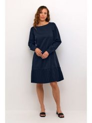 CULTURE Sukienka w kolorze granatowym rozmiar: XXL. Niebieskie sukienki damskie Culture, xxl, bez wzorów, bez kołnierzyka, bez ramiączek, midi. Za 165.99 zł.