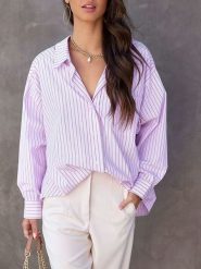 LA Angels Koszula w kolorze różowo-białym rozmiar: XL. Różowe koszule damskie LA Angels, xl, bez wzorów, bez kołnierzyka, bez ramiączek. Za 130.99 zł.