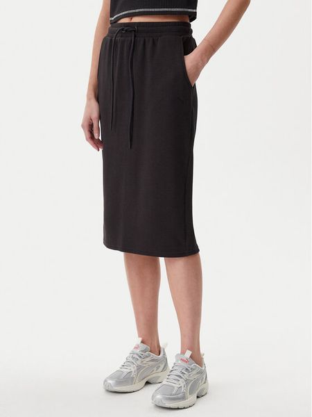 Puma Spódnica midi Her 685059 Czarny Regular Fit. Czarne spódniczki damskie Puma, s, bez wzorów, z bawełny, midi. Za 129.99 zł.