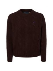 Polo Ralph Lauren sweter z dzianiny z zawartością kaszmiru Kobiety Kaszmir brązowy, S. Brązowe swetry klasyczne damskie Polo Ralph Lauren, s, z dzianiny, bez kołnierzyka. Za 1,199.95 zł.