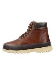 GANT Footwear Skórzane botki "Nebrada" w kolorze jasnobrązowym rozmiar: 46. Brązowe buty zimowe męskie GANT Footwear, bez zapięcia. Za 368.96 zł.