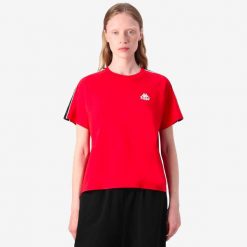 Koszulka damska Kappa 222 Banda Adi. Białe t-shirty damskie Kappa, xs, bez wzorów, z bawełny, bez kołnierzyka. Za 190.50 zł.