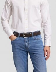 PASEK MĘSKI LEE BELT DARK BROWN 112388308. Brązowe paski męskie Lee, bez wzorów. Za 129.99 zł.