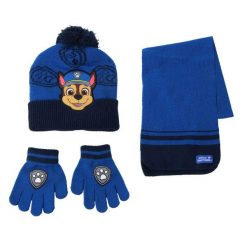 Czapki, szaliki i rękawiczki PAW PATROL Niebieski. Niebieskie rękawiczki dziecięce Paw Patrol, bez ramiączek. Za 82.20 zł.