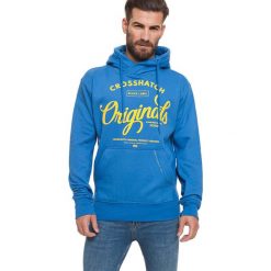 Bluza w kolorze niebieskim. Niebieskie bluzy z kapturem męskie Lonsdale, Kangol, Crosshatch, l. W wyprzedaży za 124.95 zł.