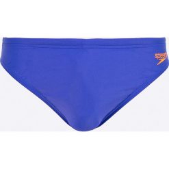 Speedo - Kąpielówki. Niebieskie kąpielówki męskie Speedo, bez wzorów, z dzianiny. W wyprzedaży za 37.90 zł.