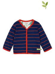 Loud + proud Dwustronna bluza w kolorze granatowym rozmiar: 74/80. Niebieskie bluzy i bluzki niemowlęce z aplikacjami, z bawełny, bez ramiączek, bez kaptura. Za 81.45 zł.