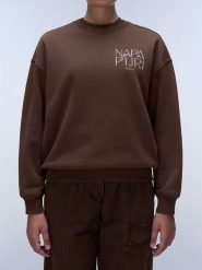 Napapijri Bluza w kolorze brązowym rozmiar: XXS. Brązowe bluzy bez kaptura damskie Napapijri, xxs. Za 135.81 zł.