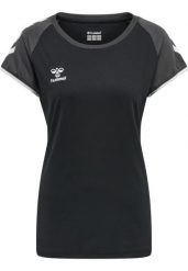 Koszulka damska Hummel hmlhmlCORE volley stretch. Czarne topy sportowe damskie HUMMEL, l, bez wzorów, z dżerseju, bez ramiączek. Za 184.50 zł.