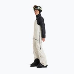 Spodnie snowboardowe damskie ROXY Gore-Tex Lunalite 3L Bib. Brązowe spodnie materiałowe damskie Roxy, bez wzorów, z gore-texu, sportowe. Za 1,389.00 zł.