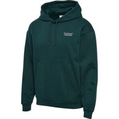 Bluza z kapturem Hummel Loose. Zielone bluzy sportowe damskie HUMMEL, s, bez wzorów, z materiału, bez ramiączek, z kapturem. Za 244.45 zł.