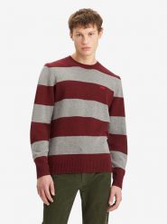 Levi's Sweter w kolorze czerwono-szarym rozmiar: S. Czerwone swetry męskie Levi's, s, bez wzorów, z wełny, bez kołnierzyka. Za 143.56 zł.