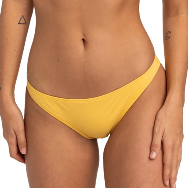 Dół od stroju kąpielowego Billabong Sol Searcher Tropic. Żółte bikini damskie Billabong, bez wzorów. Za 52.99 zł.