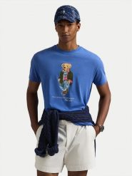 Polo Ralph Lauren T-Shirt 710958193001 Niebieski Regular Fit. Niebieskie koszulki polo męskie Polo Ralph Lauren, m, bez wzorów, z bawełny, bez ramiączek. Za 489.99 zł.