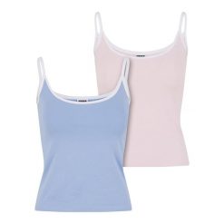 Damski tank top Urban Classics Contrast Basic (x2). Niebieskie topy damskie Urban Classics, bez wzorów, bez kołnierzyka. Za 142.00 zł.