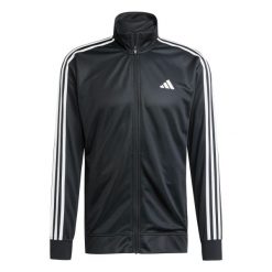 Kurtka z dresu adidas Train Essentials 3-Stripes. Czarne kurtki męskie Adidas, m, bez wzorów, z dresówki, casualowe, bez kaptura. W wyprzedaży za 225.50 zł.