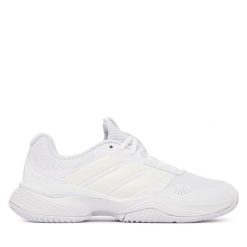 Buty do tenisa adidas. Białe buty sportowe na co dzień damskie Adidas, bez wzorów, tenisowe. Za 329.99 zł.