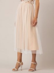 APART Spódnica w kolorze kremowym rozmiar: 38. Brązowe spódniczki damskie Apart, bez wzorów, midi. Za 200.13 zł.